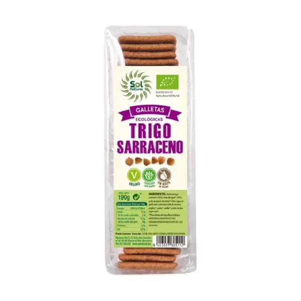 Sol Natural Galletas de Trigo Sarraceno Bio 190 gr