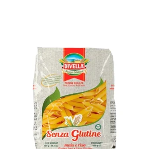 Divella Senza Glutine Penne Rigate Mais E Riso Gluten Free - Penne rigate de maíz y arroz sin gluten 400g