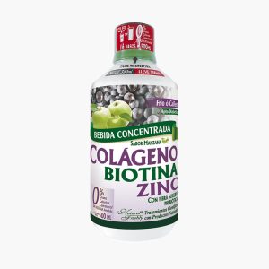 Bebida concentrada de Colágeno, Biotina y Zinc. Sabor a Manzana (Natural Freshly – 500 ml) 