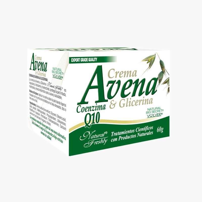 Crema de Avena y Glicerina (Natural Freshly – 60 gramos)