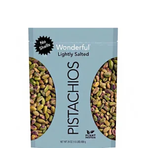 Wonderful Pistachios Lightly Salted - Pistachos ligeramente salados 680g